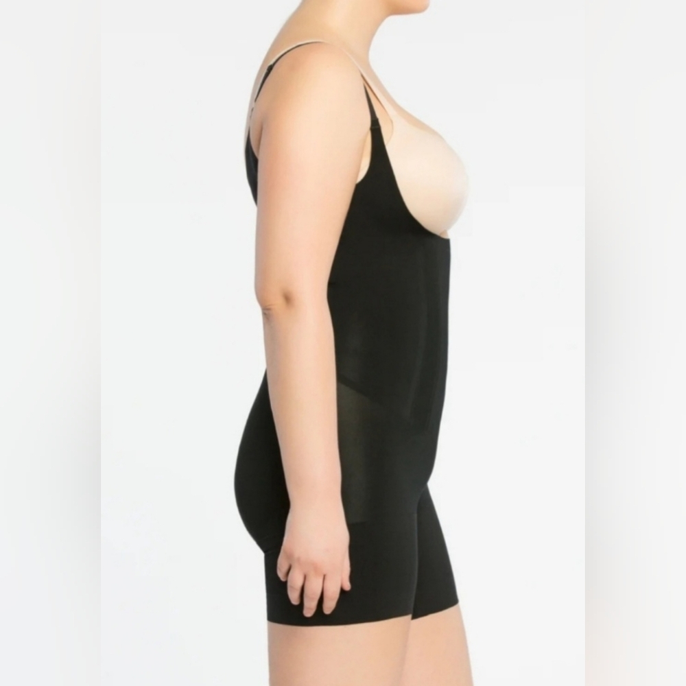 🌷SPANX Plus OnCore Open-Bust Mid-Thigh Black Shapewear Bodysuit size 2X🌸 - Picture 6 of 8
